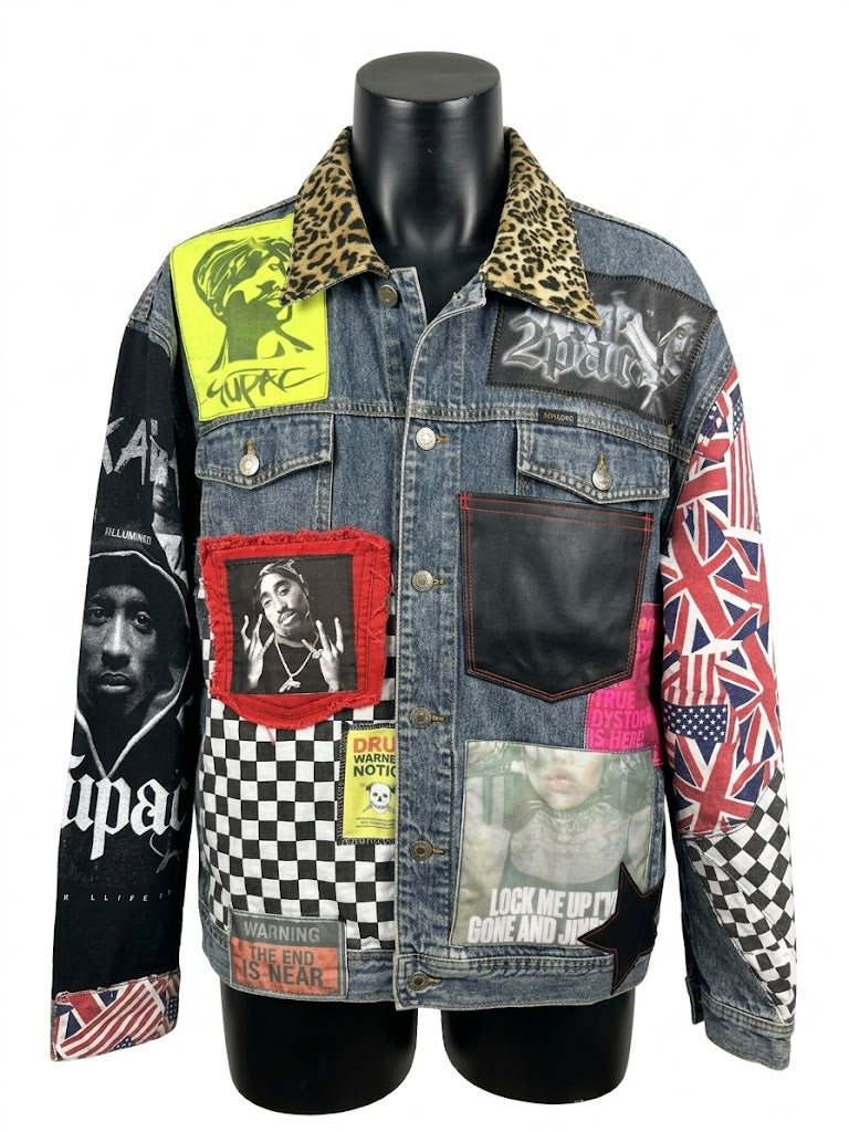 Fashion Denim Jacket Tupac